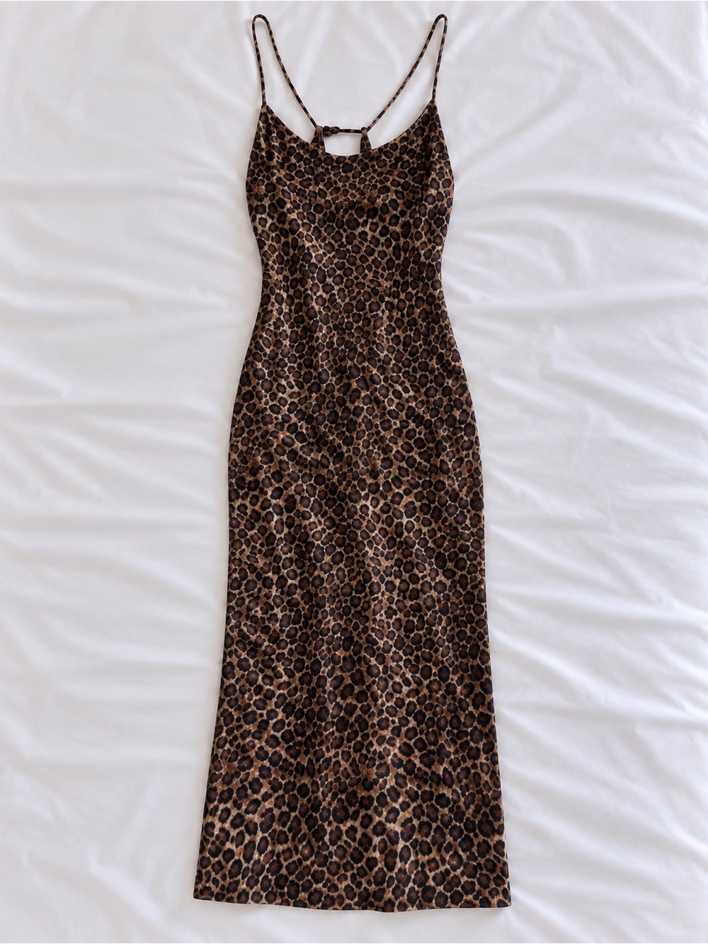 Ambiance Leopard-Print Slip Dress - Brown